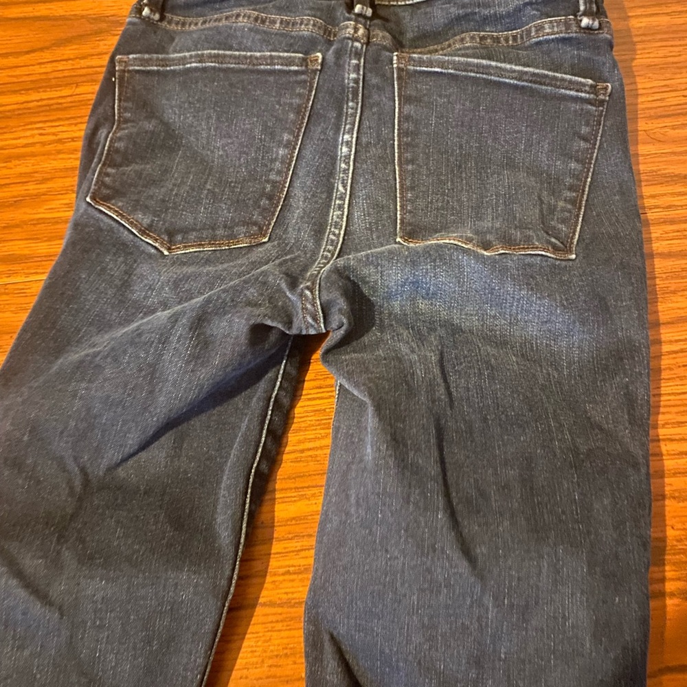 Abercrombie & Fitch Simone High Rise Ankle Jeans Size 00 Waist 24 Dark Blue - Picture 6 of 6